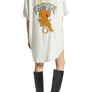 Brixton Condesa Linen Blend Shirtdress Embroidered